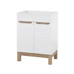 Szafka pod umywalkę 60cm 2 drzwi biały połysk BALI WHITE 820 -60 CM FSC, Comad